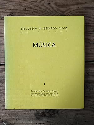 Seller image for MSICA. BIBLIOTECA GERARDO DIEGO. CATLOGOS. for sale by Carmen Alonso Libros