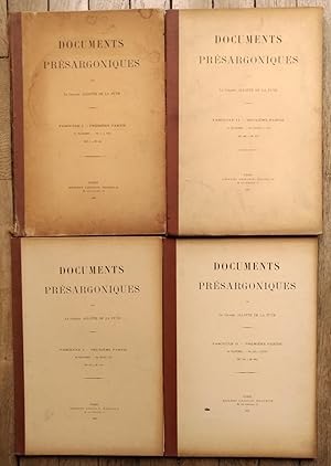 documents PRÉSARGONIQUES en cinq fascicules (complet) - 1908-1913