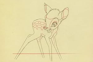 Immagine del venditore per Bambi Original Sketch Creation Artist Drawing Walt Disney Postcard venduto da Postcard Finder