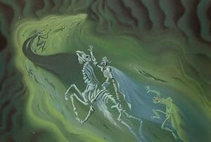 Fantastia Night On Bald Mountain Grim Reaper Movie Film Painting Postcard