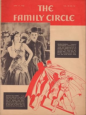 The Family Circle, Vol. 20, No. 16 featuring early Bat Man April 17, 1942