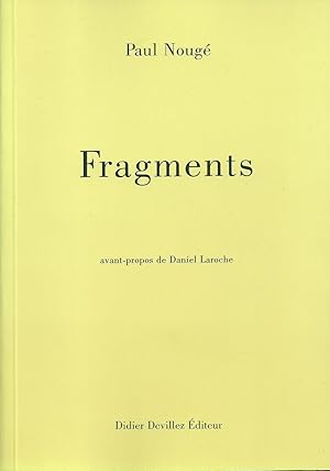 Seller image for Fragments for sale by Fellner Art Books