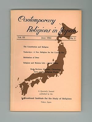 Contemporary Religions in Japan Vol 3 , No. 2, June 1962. Tenko - kyo, a Refutation of Deus, and ...
