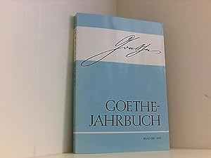 Bild des Verkufers fr Goethe- Jahrbuch 109 zum Verkauf von Book Broker