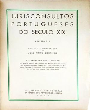 Seller image for JURISCONSULTOS PORTUGUESES DO SCULO XIX. for sale by Livraria Castro e Silva