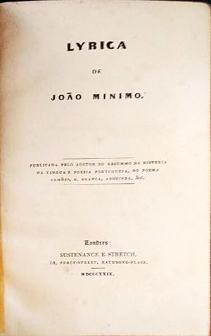 LYRICA DE JOÃO MINIMO.