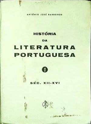 HISTÓRIA DA LITERATURA PORTUGUESA.