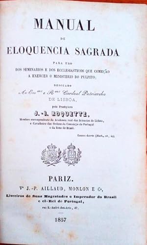 MANUAL DE ELOQUENCIA SAGRADA.