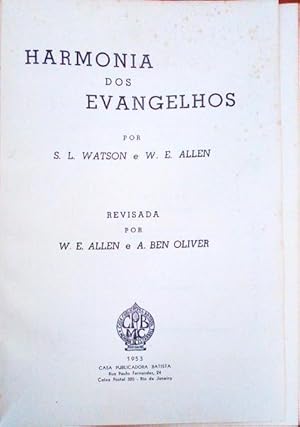 HARMONIA DOS EVANGELHOS.