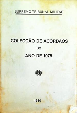 COLECÇÃO DE ACÓRDÃOS DO ANO DE 1978.