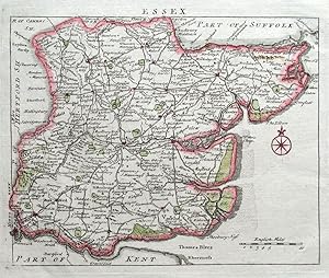 Antique Map ESSEX, John Rocque Original County Map 1769