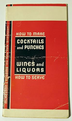 Image du vendeur pour How to Make Cocktails and Punches, Wines and Liquors, How To Serve mis en vente par Babylon Revisited Rare Books