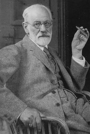Sigmund Freud The Psychopath Ego & The ID Book Author Stunning Portrait Postcard