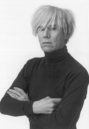 Bild des Verkufers fr Andy Warhol Painting The Diaries Book Author Stunning Portrait Postcard zum Verkauf von Postcard Finder