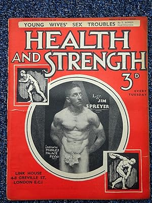 Seller image for Health and Strength. 1932, November 26. including Young Wives Sex Troubles. for sale by Tony Hutchinson