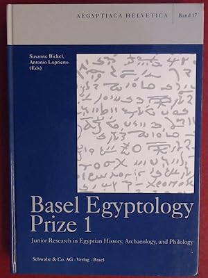 Bild des Verkufers fr Basel Egyptology Prize 1. Junior research in Egyptian history, archaeology, and philology. Volume 17 in the series "Aegyptiaca Helvetica". zum Verkauf von Wissenschaftliches Antiquariat Zorn