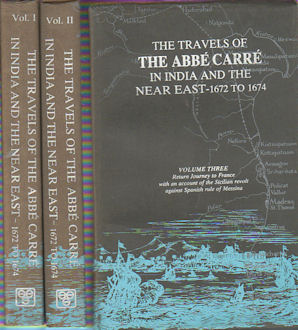 Seller image for The Travels of the Abbe Carre in India and the Near East 1672 to 1674. for sale by Asia Bookroom ANZAAB/ILAB