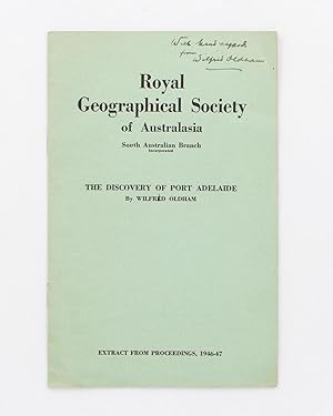 Seller image for The Discovery of Port Adelaide. Extract from Proceedings, 1946-47 [cover title]. [An offprint from] Proceedings of the Royal Geographic Society of Australasia, South Australian Branch, Volume 48, 1946-47] for sale by Michael Treloar Booksellers ANZAAB/ILAB