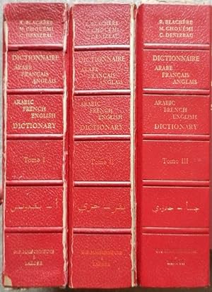 Dictionnaire arabe-français-anglais (langue classique et moderne).