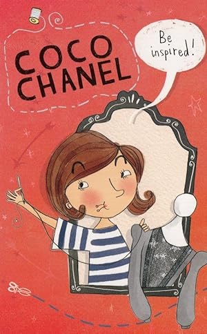 Coco Chanel French Fashion Designer Artist Painting Postcard