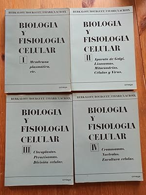 Imagen del vendedor de BIOLOGA Y FISIOLOGA CELULAR (4 Libros) : a la venta por LA TIENDA DE PACO