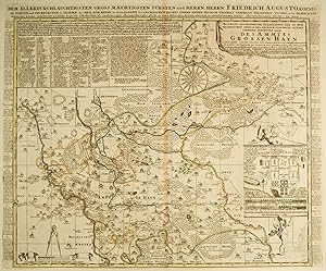 Bild des Verkufers fr GROSSENHAIN. - Karte. "Accurate Geographische Delineation der in dem Meisnischen Creisse liegenden Dioeces des Ammtes Grossen Hayn". zum Verkauf von Peter Bierl Buch- & Kunstantiquariat Inh.: Andrea Bierl