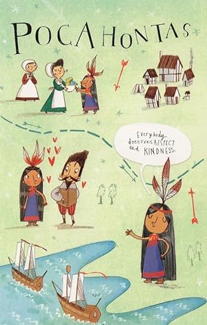 Pocahontas Virginia Indian Tribe Lady Artist Painting Postcard