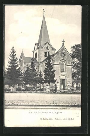 Carte postale Selles, L`Eglise, vue de l'Église