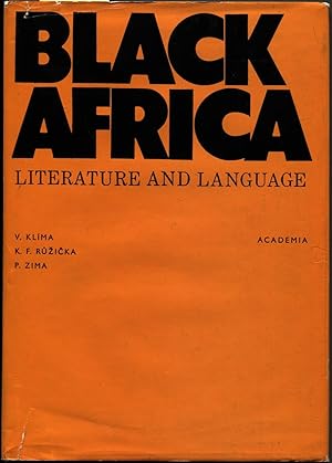 Image du vendeur pour Black Africa. Literature and Language mis en vente par Antikvariat Valentinska