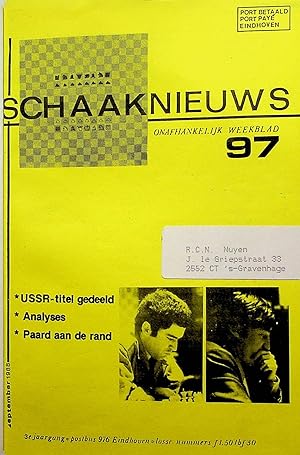 SCHAAKNIEUWS 1988, Volume 97-119