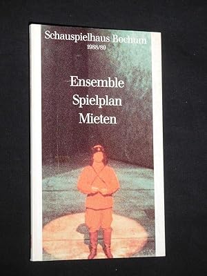 Bild des Verkufers fr Schauspielhaus Bochum. Ensemble, Spielplan, Mieten 1988/89 [Jahresheft] zum Verkauf von Fast alles Theater! Antiquariat fr die darstellenden Knste