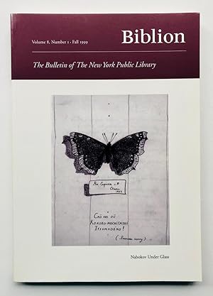 Biblion: The Bulletin of The New York Public Library, Volume 8, Number 1, Fall 1999