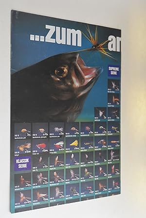 Poster ".zum Anbeißen" [Fliegenfischen] Trockenfliegen, Naßfliegen, Streamer, Lachsfliegen, Nymphen
