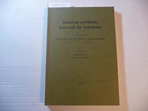 Seller image for Rheinisch-westflische Zeitschrift fr Volkskunde. 37. Jahrgang for sale by Gebrauchtbcherlogistik  H.J. Lauterbach