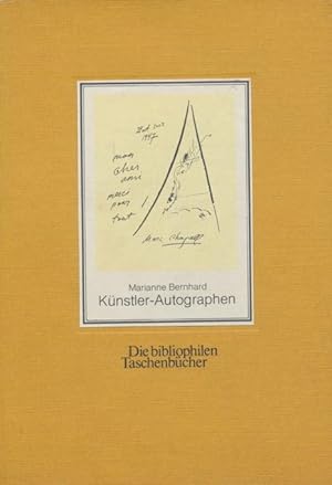 Bild des Verkufers fr Knstler-Autographen. Dichter, Musiker, bildende Knstler (Die bibliophilen Taschenbcher, Nr. 186). zum Verkauf von Tills Bcherwege (U. Saile-Haedicke)