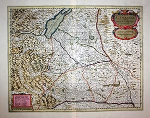 Bild des Verkufers fr "Nova Alemaniae sive Sveviae Superioris Tabula." - Schwaben Bodensee Karte map zum Verkauf von Antiquariat Steffen Vlkel GmbH