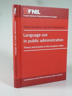 Immagine del venditore per Language use in public administration. venduto da Antiquariat Dorner