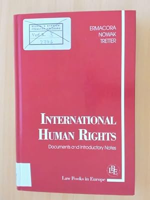 Seller image for International Human Rights Documents and Introductory Notes. for sale by avelibro OHG