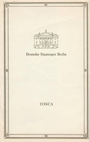 Image du vendeur pour Programmheft Giacomo Puccini TOSCA 2. September 1989 mis en vente par Programmhefte24 Schauspiel und Musiktheater der letzten 150 Jahre