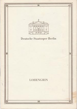 Seller image for Programmheft Richard Wagner LOHENGRIN 26. Februar 1990 for sale by Programmhefte24 Schauspiel und Musiktheater der letzten 150 Jahre