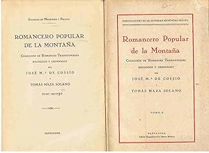 Immagine del venditore per ROMANCERO POPULAR DE LA MONTAA. Coleccin de Romances Tradicionales. 2 Tomos venduto da Librera Torren de Rueda