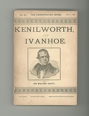 1889 Paperback: Kenilworth and Ivanhoe by Sir Walter Scott, Scarce 19th Century Cosmopolitan Seri...