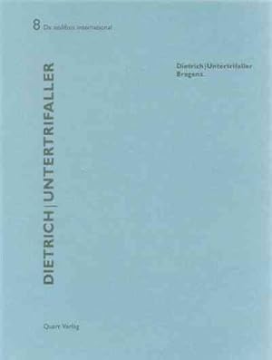 Immagine del venditore per Dietrich | Untertrifaller : De Aedibus International 8 venduto da GreatBookPricesUK