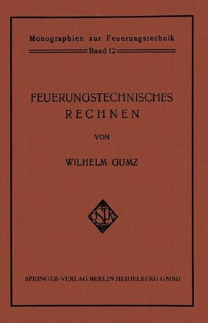 Seller image for Feuerungstechnisches Rechnen for sale by BuchWeltWeit Ludwig Meier e.K.