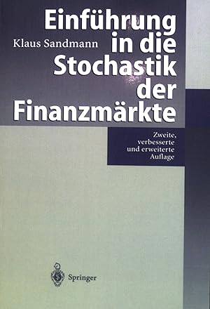 Seller image for Einfhrung in die Stochastik der Finanzmrkte : mit 21 Tabellen. for sale by books4less (Versandantiquariat Petra Gros GmbH & Co. KG)