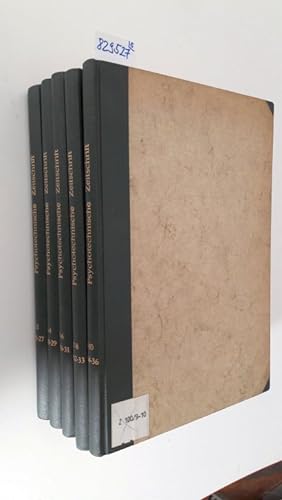 Psychotechnische Zeitschrift - 1.(1925/26) bis 10.(1934) Jahrgang, in 5 Bänden