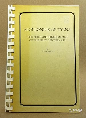 Bild des Verkufers fr Apollonius of Tyana: The Philosopher-Reformer of the First Century A.D. zum Verkauf von Post Horizon Booksellers