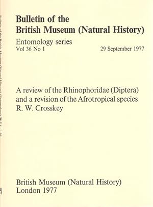 Bild des Verkufers fr A Review of the Rhinophoridae (Diptera) and a revision of the Afrotropical species zum Verkauf von PEMBERLEY NATURAL HISTORY BOOKS BA, ABA