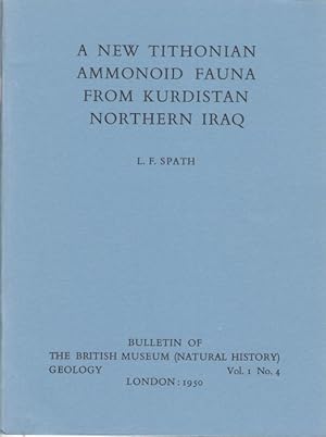 Seller image for A New Tithonian Ammonoid Fauna from Kurdistan, Northern Iraq for sale by PEMBERLEY NATURAL HISTORY BOOKS BA, ABA