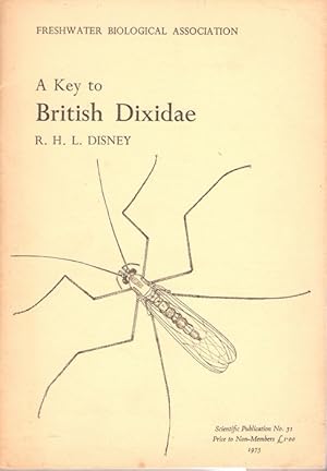 Image du vendeur pour A Key to Pupae and Adults of the British Dixidae (Diptera). The Meniscus Midges mis en vente par PEMBERLEY NATURAL HISTORY BOOKS BA, ABA